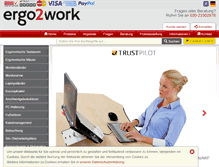 Tablet Screenshot of ergo2work.de