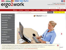 Tablet Screenshot of ergo2work.ch